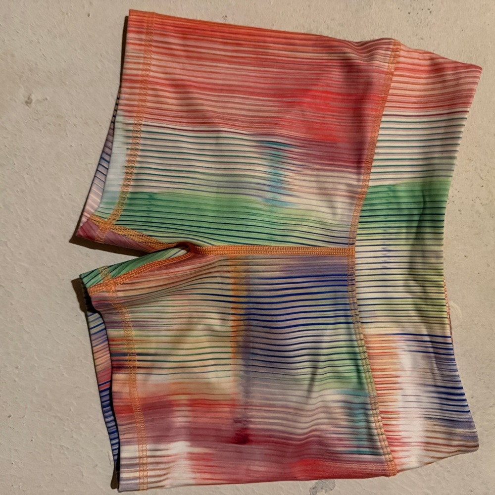 DSG Pink and Coral Striped Athletic Shorts